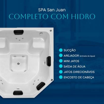 Imagem de Spa Quadrado San Juan COMPLETO com hidro