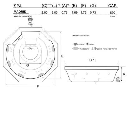 Imagem de Spa Redondo Madrid COMPLETO em acrílico