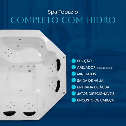 Imagem de Spa Redondo Topazio COMPLETO com hidro