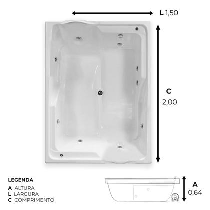 Imagem de Spa Retangular Lorenza com hidro