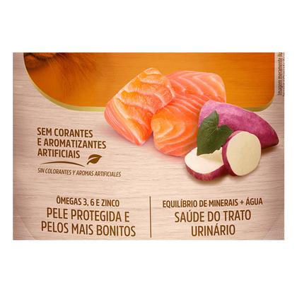 Imagem de Special Cat Sache Gatos Adultos Salmão e Batata Doce 85g 6 unid Ração Úmida