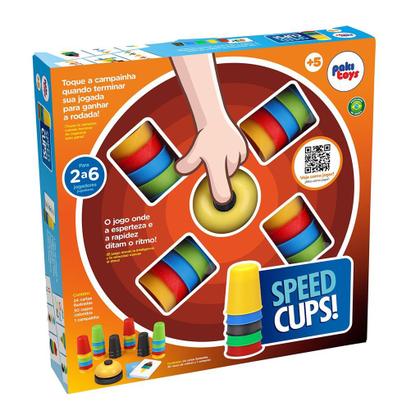 Imagem de Speed Cups Jogo Copinhos Coloridos Pedagócico Educativo - Paki Toys