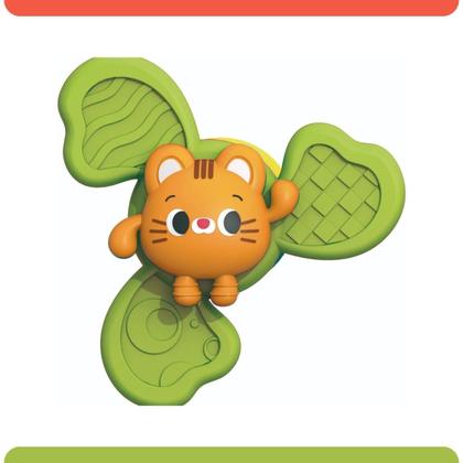 Imagem de Spin Infantil Gatinho Zippy com Ventosa Fixação Brinquedo Passatempo Diversão Criança Colorido