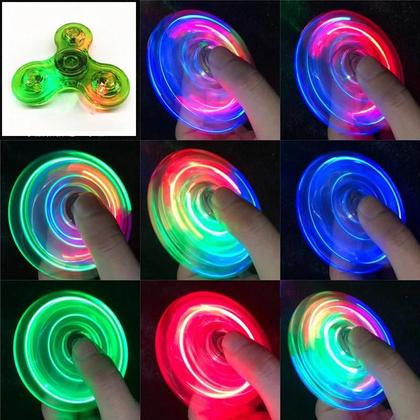 Imagem de Spinner Fidget LED Luminoso - Brilha no Escuro - Brinquedo EDC para Alívio do Stress