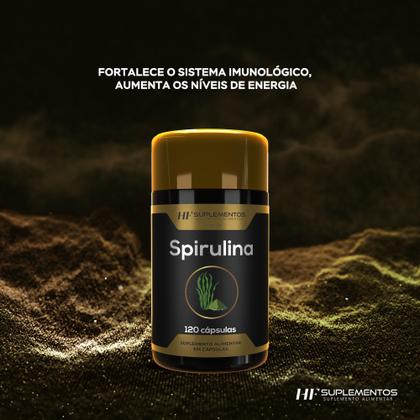 Imagem de Spirulina 120 cápsulas hf suplementos