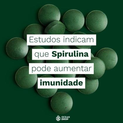 Imagem de Spirulina 400mg 240 Tabletes Ocean Drop