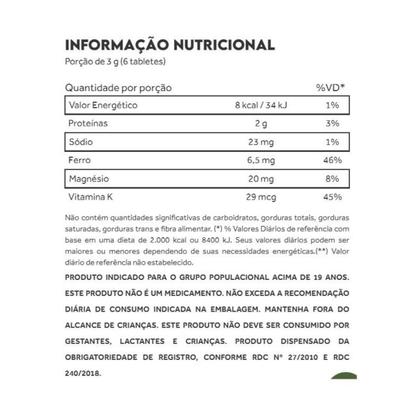 Imagem de Spirulina Orgânica Vegana Puravida 500mg 200 Tabletes
