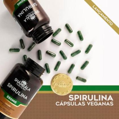 Imagem de Spirullina com 120 capsulas de 550mg Shambala
