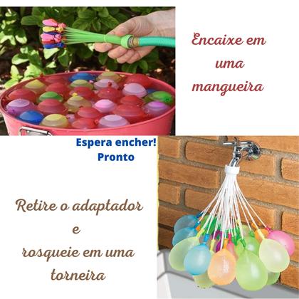 Imagem de Splash Ball Balão Bexiga Com Enchedor De Água 37 Unidades