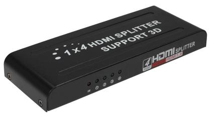 Imagem de Splitter 1X4 1 Entrada 4 Saídas Hdmi 1080P 3D Distribuidor