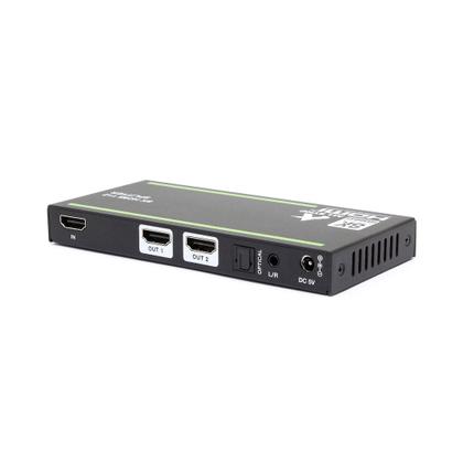 Imagem de Splitter De Video HDMI 2 portas 8K com extração de áudio AS SP28EX