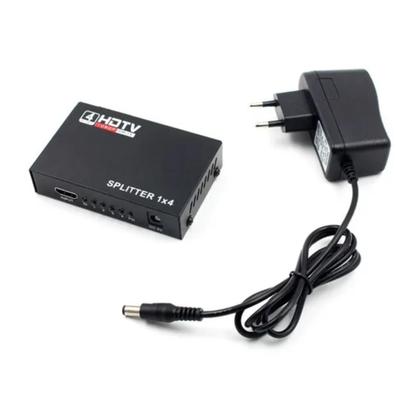 Imagem de Splitter Distribuidor Cabo Hdmi 1x4 Divisor Full Hd 1.4 3d