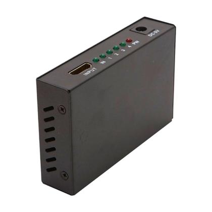 Imagem de Splitter Distribuidor Divisor HDMI 4k 1x4, FHD, 3840p, 3D UHD, Preto