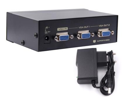 Imagem de Splitter Divisor VGA 1x2 1 Entrada e 2 Saídas VGA