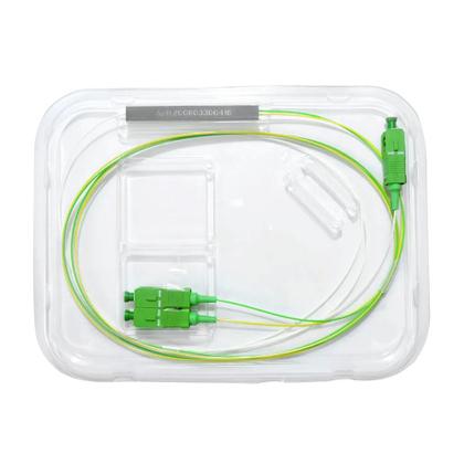 Imagem de Splitter Óptico PLC 1x2 SM Monomodo Conectorizado com Conectores SC-APC Balanceado 50:50