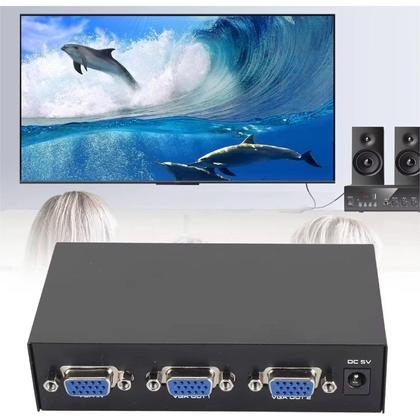 Imagem de Splitter VGA 1x2 Resolução 1920x1440p 30m Knup KP-AD139