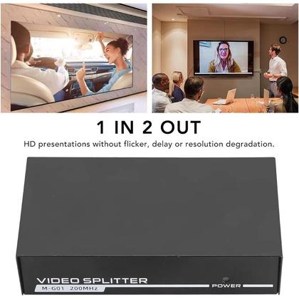 Imagem de Splitter VGA 1x2 Resolução 1920x1440p 30m Knup KP-AD139