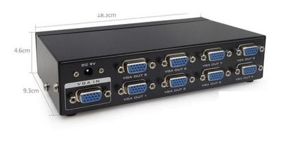 Imagem de Splitter Vga 1x8 Para Monitor Projetor Tv Multi Distribuidor