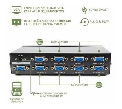 Imagem de Splitter Vga 8 Portas