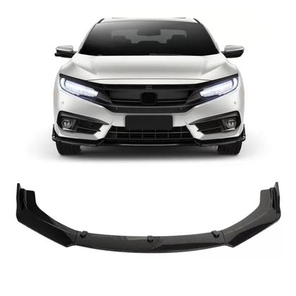 Spoiler Dianteiro Honda Civic G10 Black Piano Para-Choque - Veon