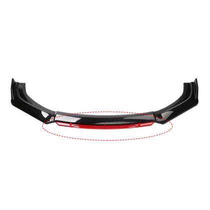 Spoiler Dianteiro Honda Civic G10 Black Piano Vermelho Saia - Veon