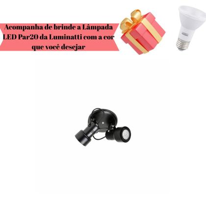 Imagem de Spot Alumínio Canopla 2xe-27 Texturizado Itamonte