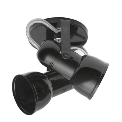 Imagem de Spot B2 Simples Copinho Para 2x E27 Led Bulbo Preto - Bivolt