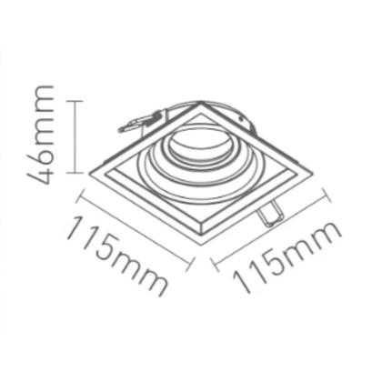 Imagem de Spot de Embutir Orientável Simples Par20 50w E27 IP20