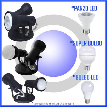 Imagem de Spot De Luz Duplo Sobrepor 2 Lampadas led