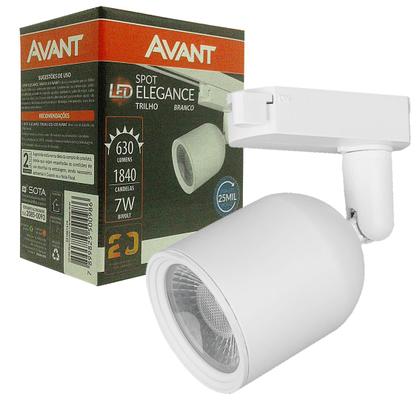 Imagem de Spot De Trilho Elegance Branco 7W Bivolt Avant Branco Quente