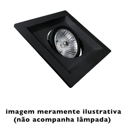 Imagem de Spot Embutir Direcionável Recuado 12x12cm GU10 MR16 Dicróica
