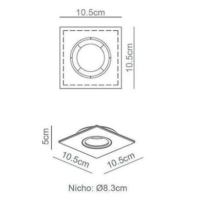 Imagem de Spot Embutir Embutido Direcionavel Dicroica IL0074 Interlight