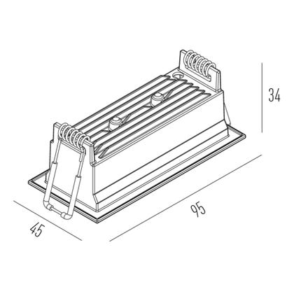 Spot Embutir Picco Triplo Interlight 7w 2700k 4592 -ab -s Imagem de Spot Embutir Picco Triplo Interlight 7w 2700k 4592 -ab -s