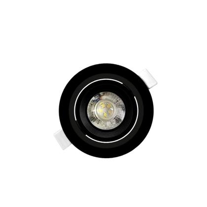 Imagem de Spot Embutir Redondo Alltop Led Mr16 5w 3000k 38º Pr Preto