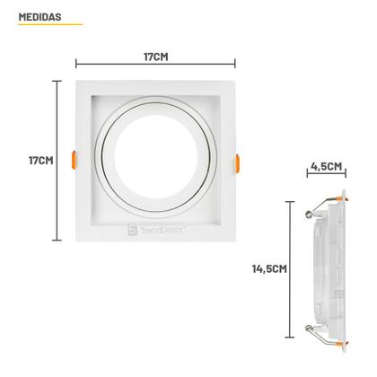 Imagem de Spot Embutir Taschibra Conecta Quadrado Recuado PAR30 1xE27