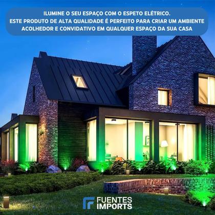 Imagem de Spot Jardim Redondo Espeto 5w Embutido Grama Verde Led Ip65