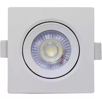 Imagem de Spot Led 12w Embutir Gesso Quadrado Direcionável 6.500K Luz Fria Avant