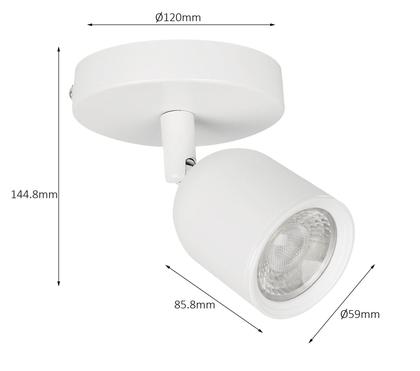 Imagem de Spot Led Direcionável Com Canopla 7W 6500K Branco Bivolt
