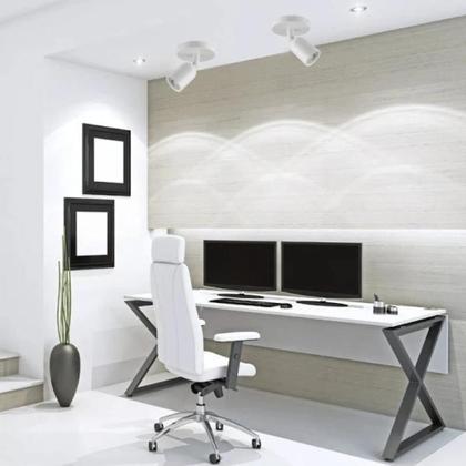 Imagem de Spot Led Direcionável Com Canopla 7W 6500K Branco Bivolt