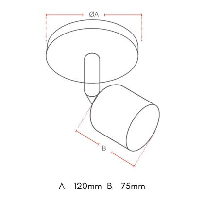 Imagem de Spot Led Elegance Avant Sobrepor 7W 3000K Bivolt Café