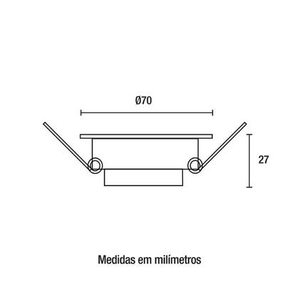 Imagem de Spot LED Embutir Redondo 3W 4.100K Branco Blumenau Iluminação