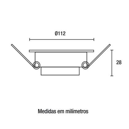 Imagem de Spot LED Embutir Redondo 8W Branco - Blumenau Iluminação