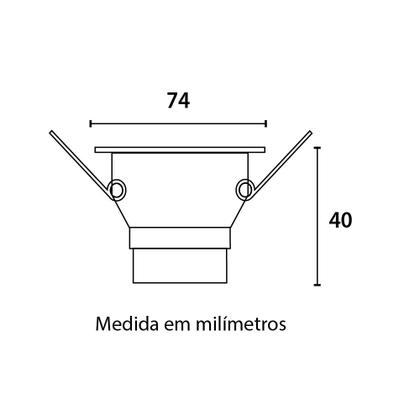 Imagem de Spot Led Recuado de Embutir Quadrado 3W 3000K - Blumenau