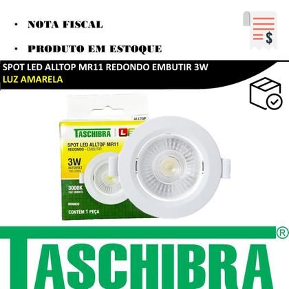 Imagem de Spot Led Redondo Embutir 3w Luz Quente 3000K Amarela