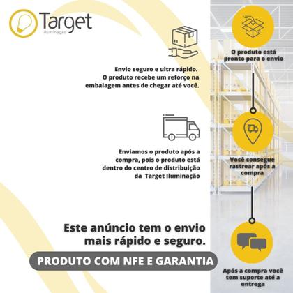 Imagem de Spot LED Sobrepor Quadrado Preto 5W 6000K Branco Frio Bivolt