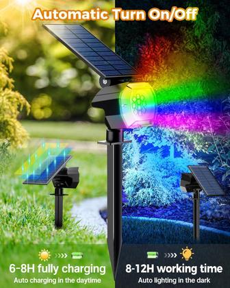 Imagem de Spot Lights Solar Btfarm, pacote com 4 LED, impermeável ao ar livre