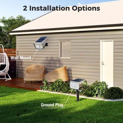 Imagem de Spot Lights Solar Spot Lights Nipify Outdoor Motion Sensor, pacote com 2