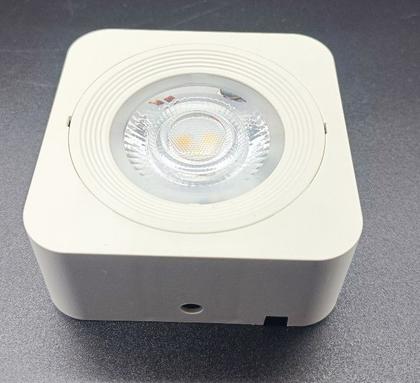 Imagem de Spot Plafon Sobrepor Quadrado Branco 7x7 Led 5w Bivolt