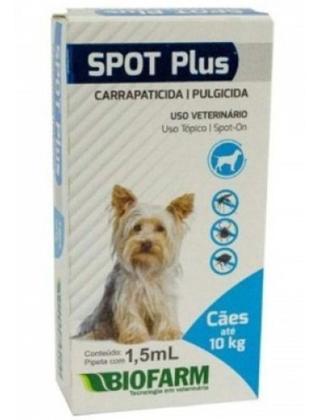 Imagem de Spot Plus 1,5 ml   Cães até 10kg - BIOFARM - K-Spot