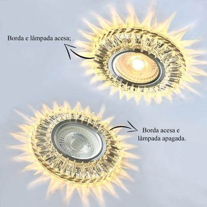 Imagem de Spot Redondo Embutir Led Integrado Nas Bordas 3000K Lup67